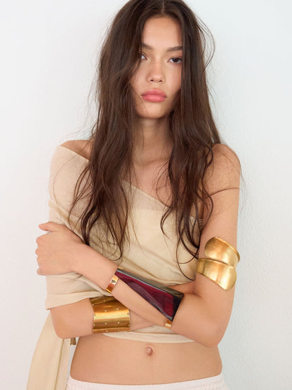 Wide Bracelet With Spheres