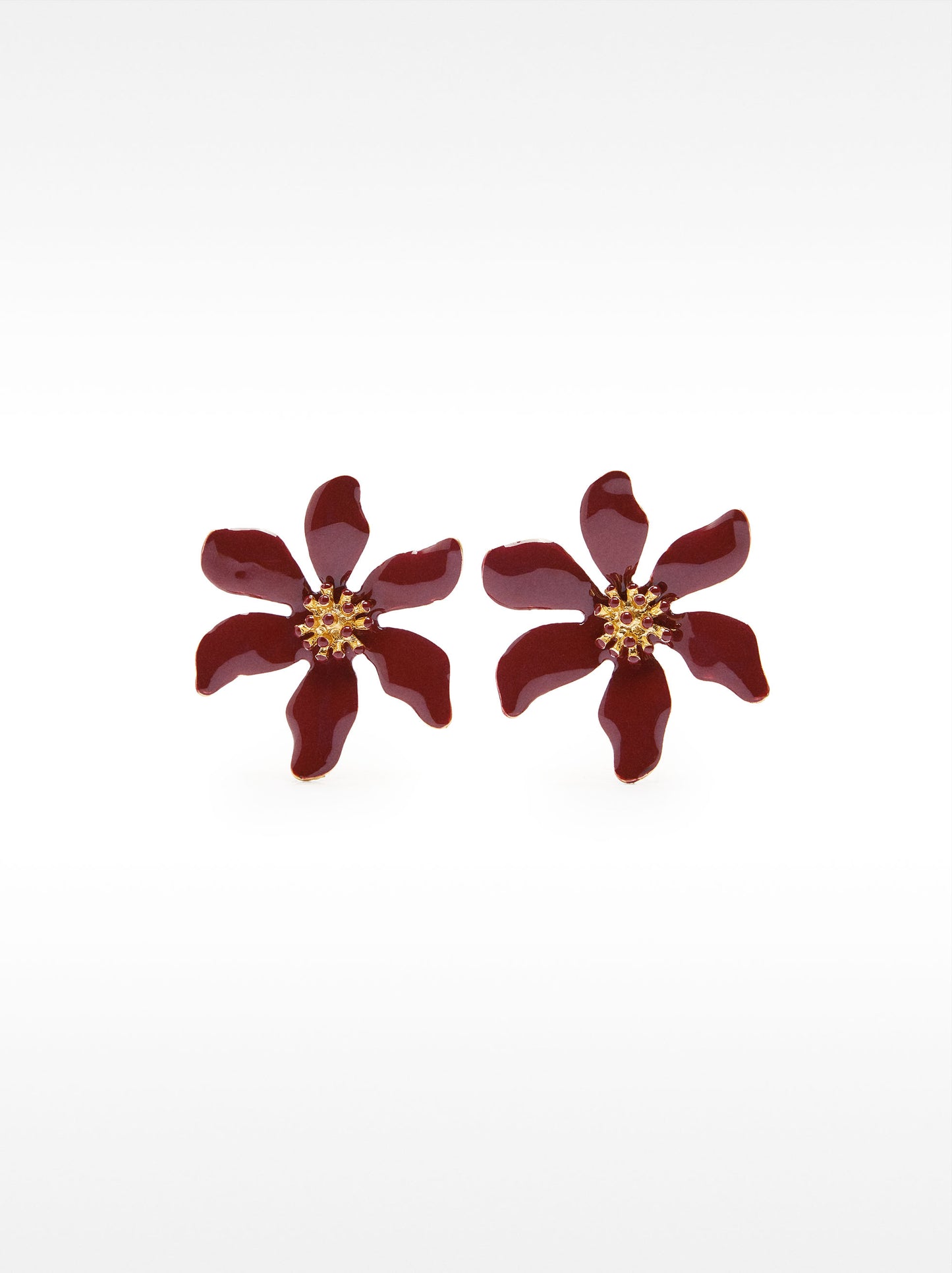 Maxi Flower Hoop Earrings