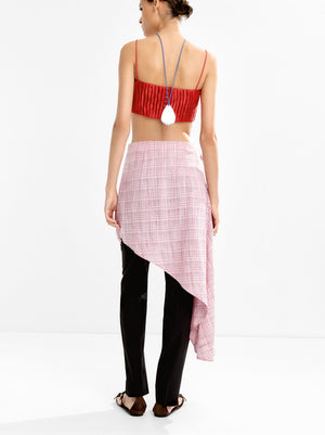Draped Asymmetrical Skirt