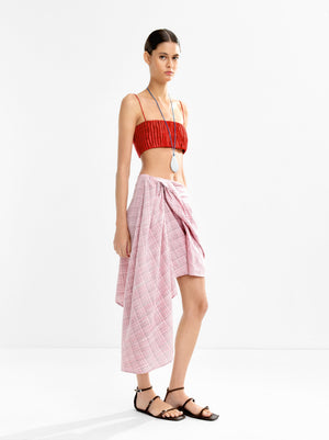 Draped Asymmetrical Skirt
