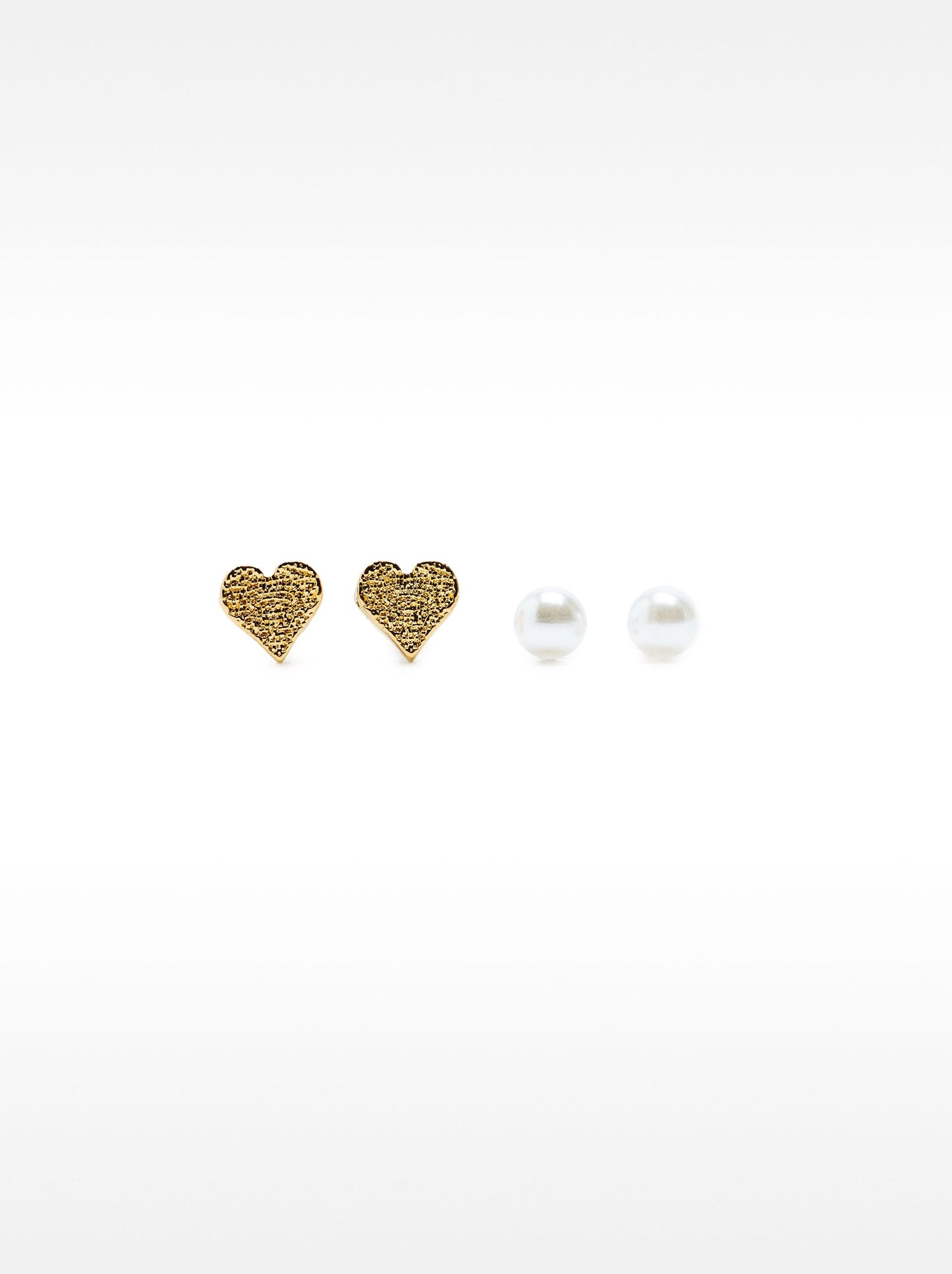 Heart-Shaped Earring Set