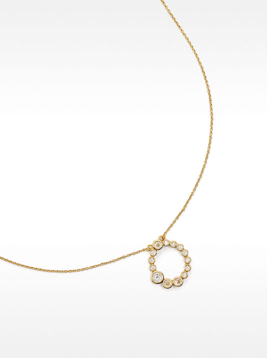 Short Necklace With Zircons