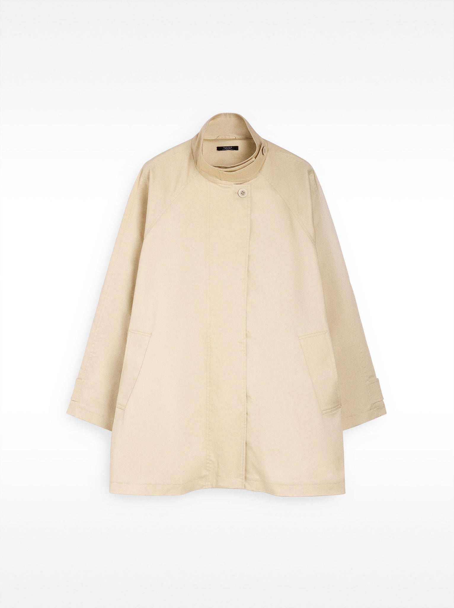 High-Neck Cotton Coat