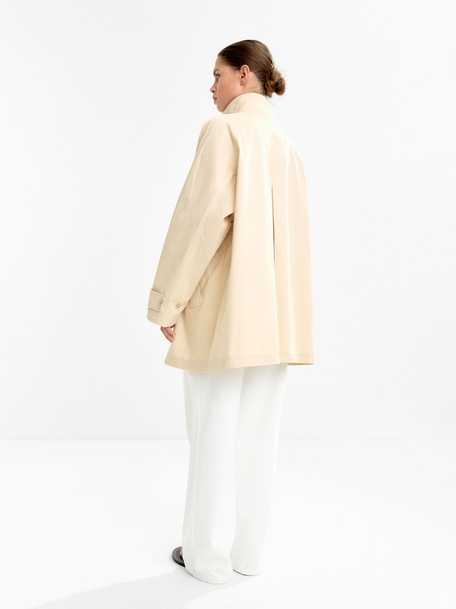 High-Neck Cotton Coat