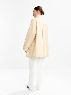 High-Neck Cotton Coat