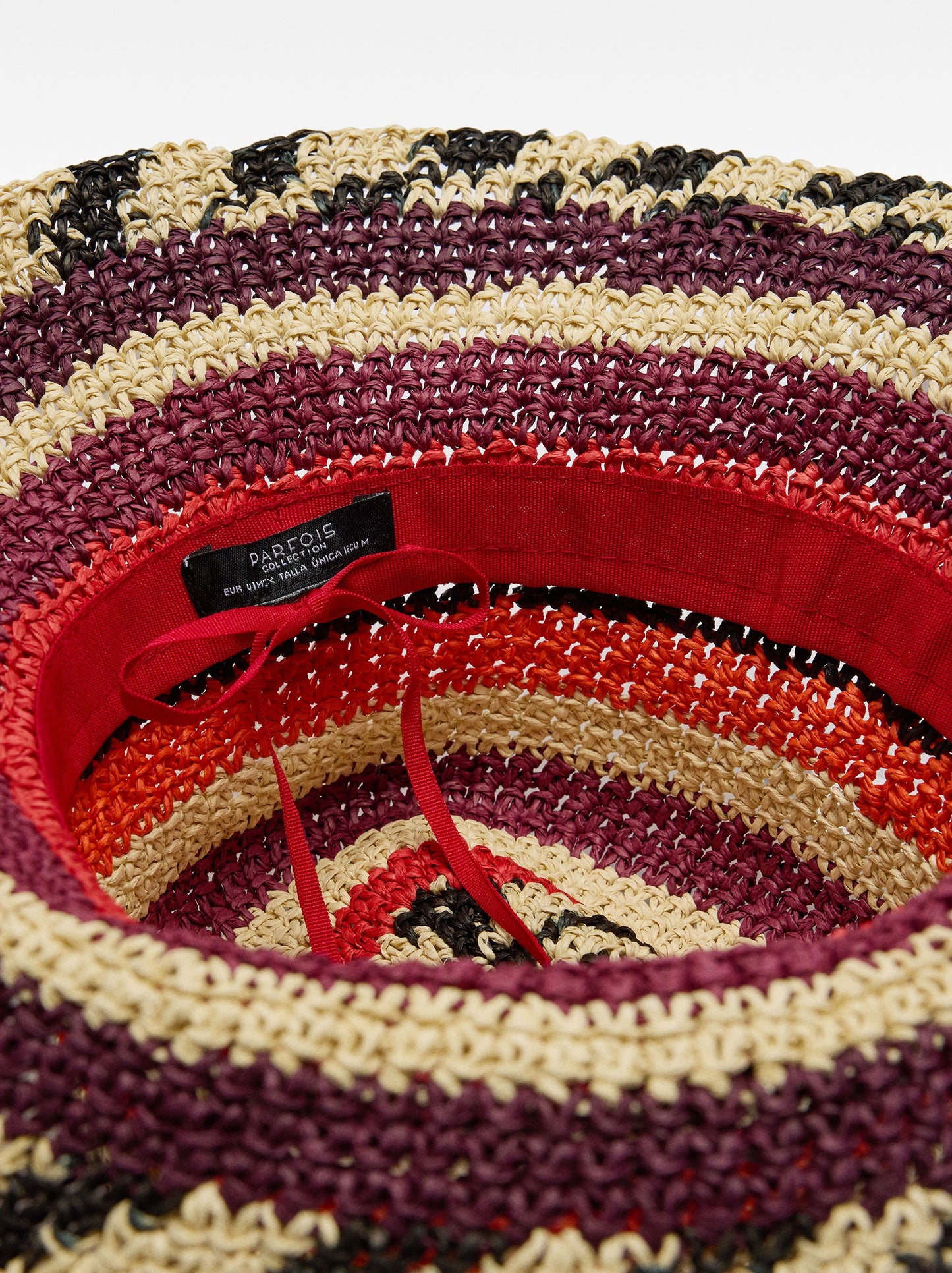 Bucket Hat With Straw Effect