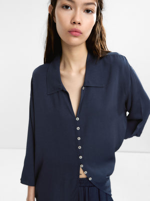 Flowing Long-Sleeve Shirt