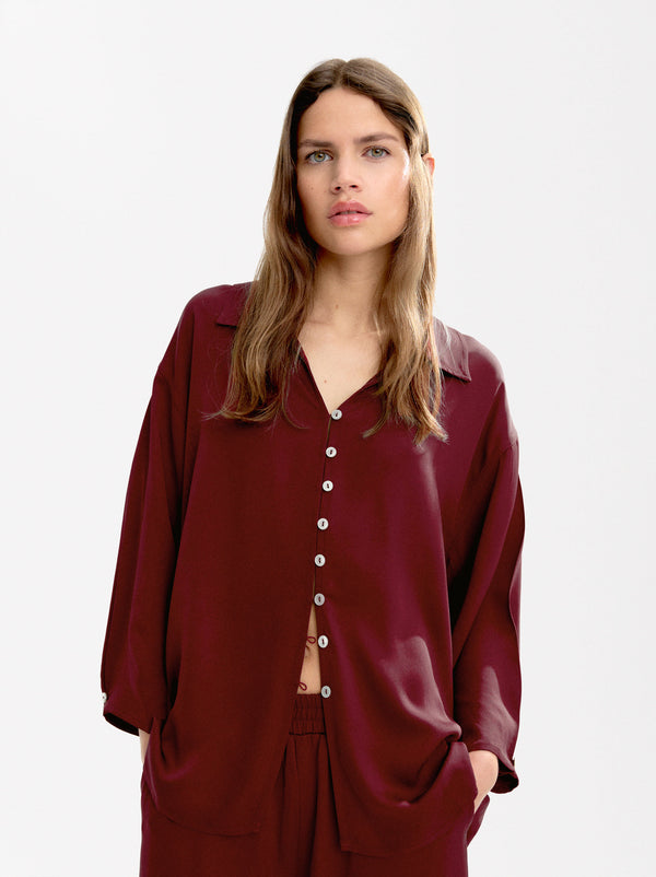 Flowing Long-Sleeve Shirt