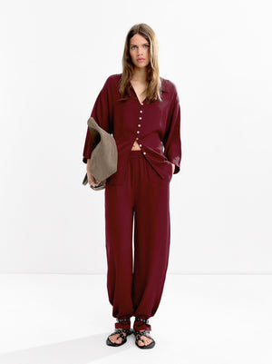 Loose-Fitting Trousers With Elastic Waistband