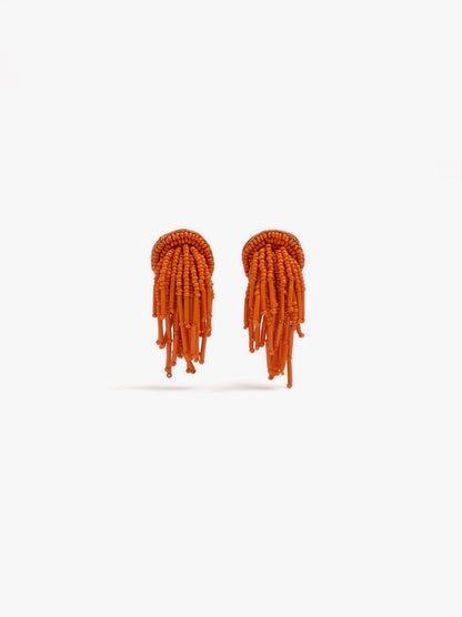 Asymmetric Earrings With Beads