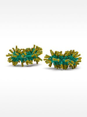 Open Hoop Earrings With Beads