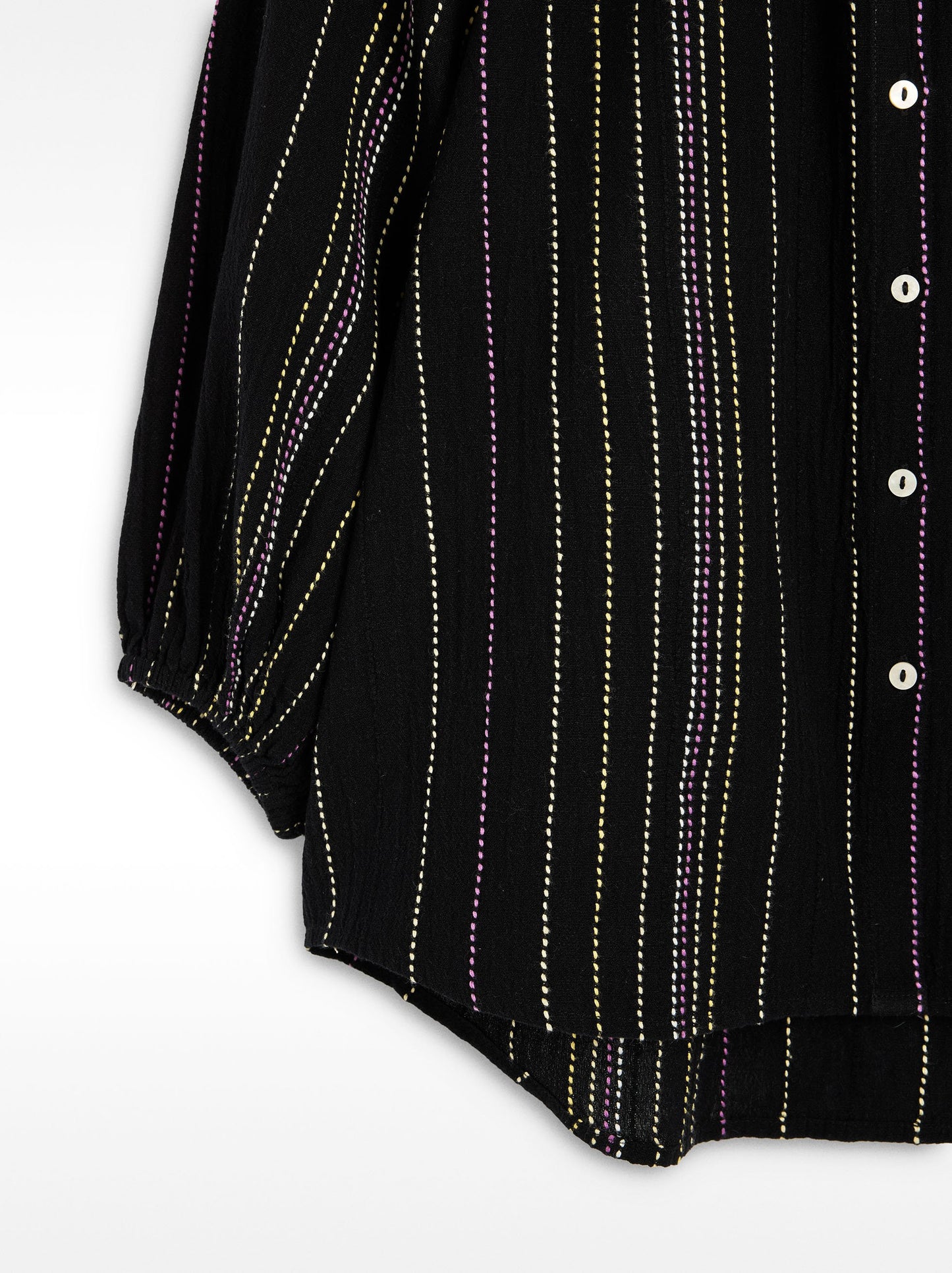 Multicolour Topstitch Shirt 100% Cotton