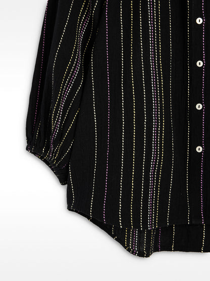 Multicolour Topstitch Shirt 100% Cotton