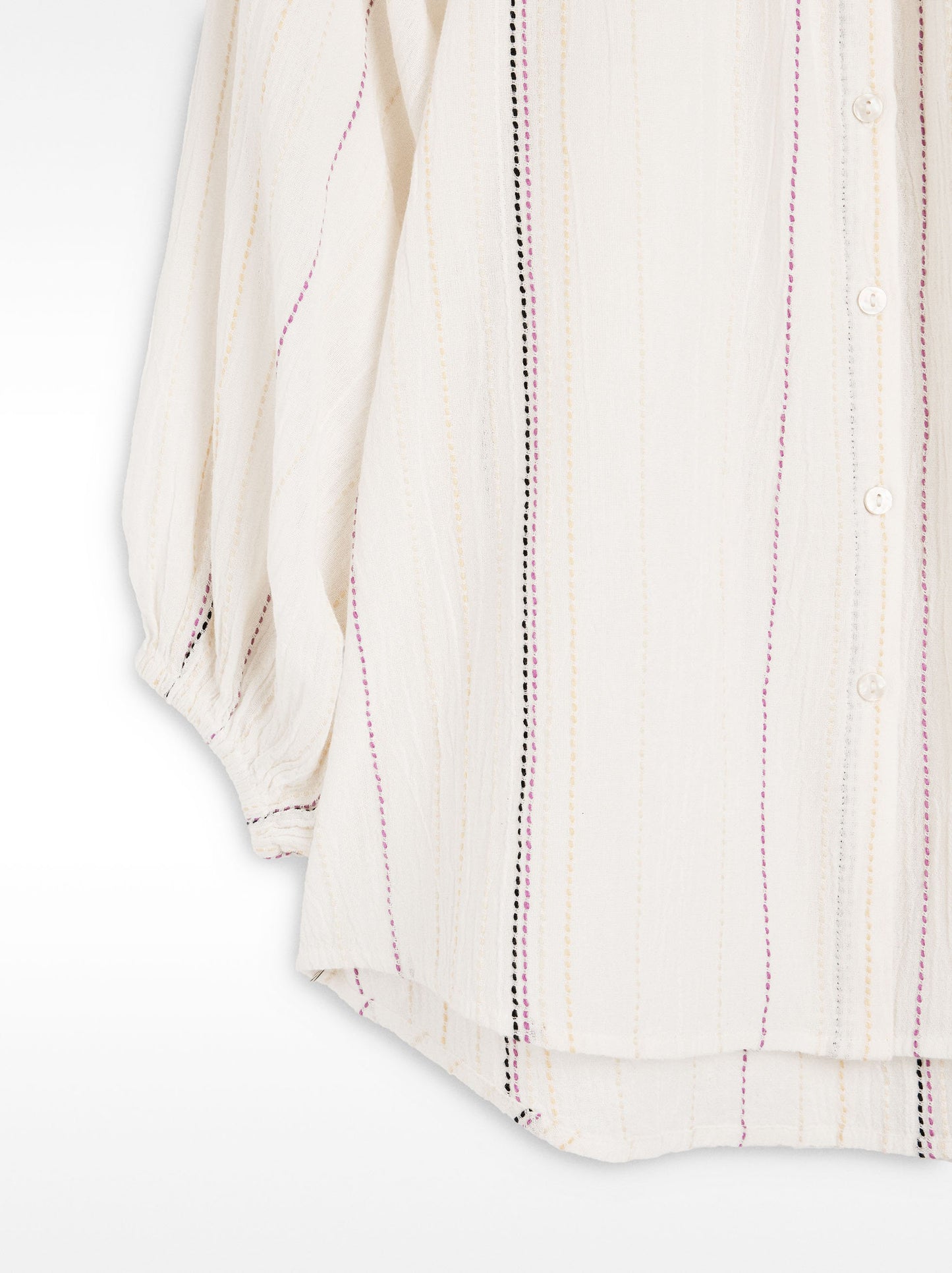 Multicolour Topstitch Shirt 100% Cotton