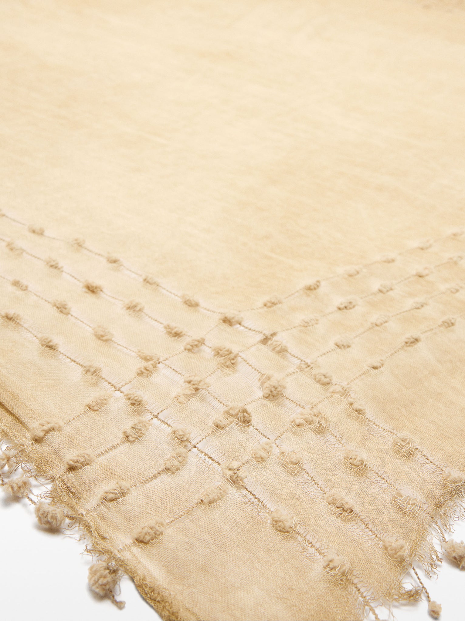 Pashmina Crossed Detail With Knots