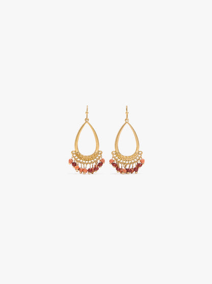 Drop Earrings With Beads