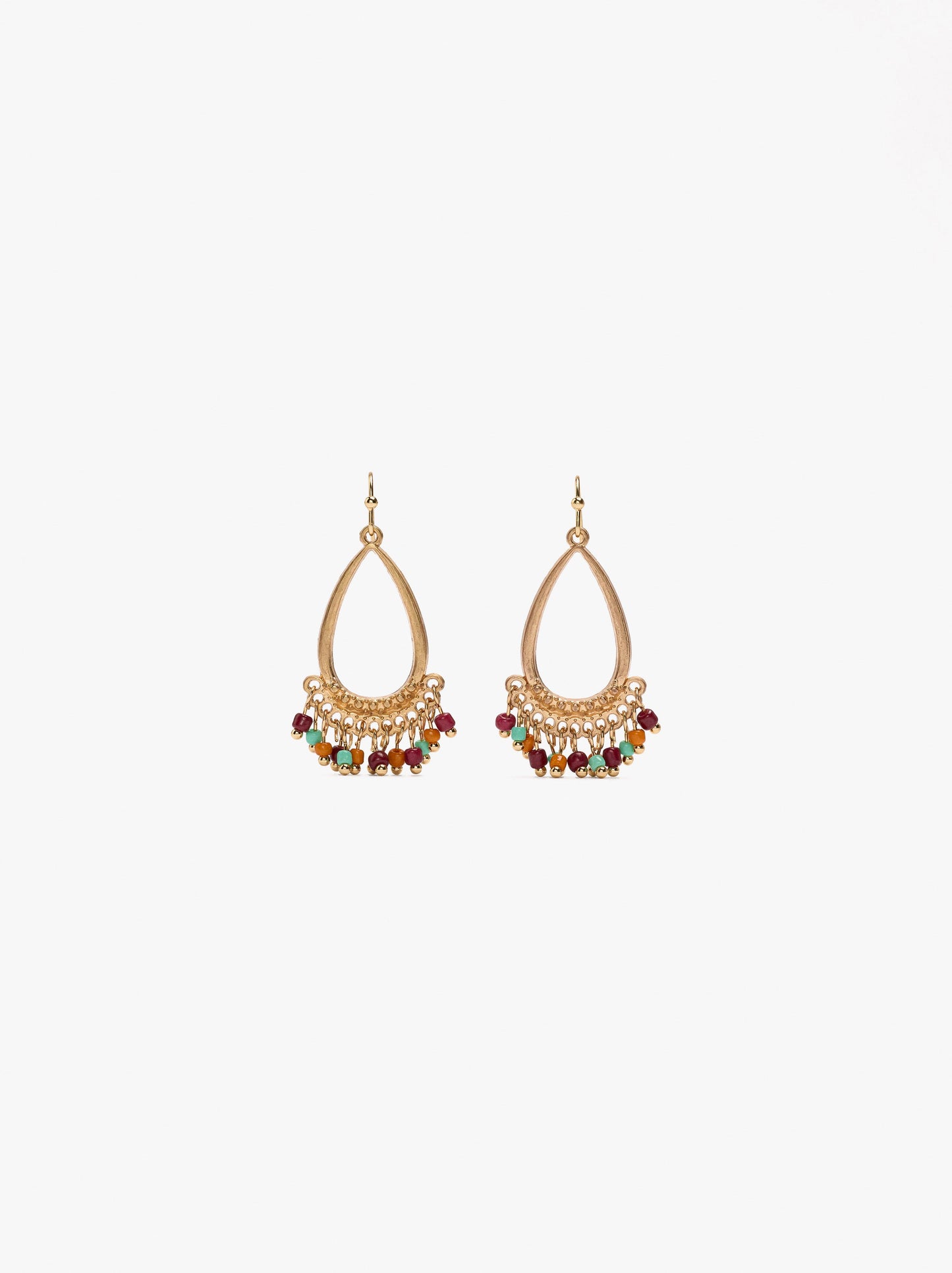 Drop Earrings With Beads