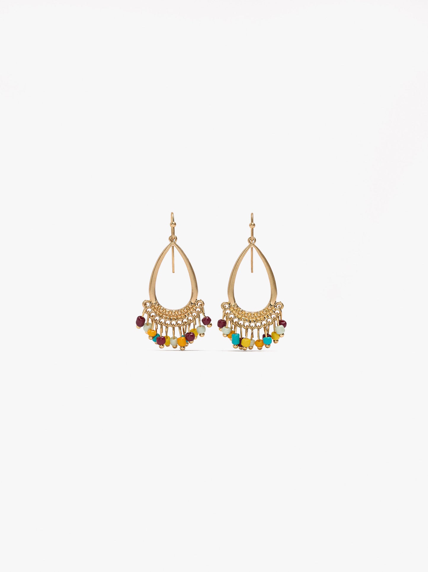 Drop Earrings With Beads