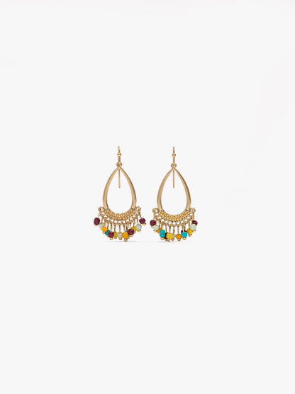 Drop Earrings With Beads
