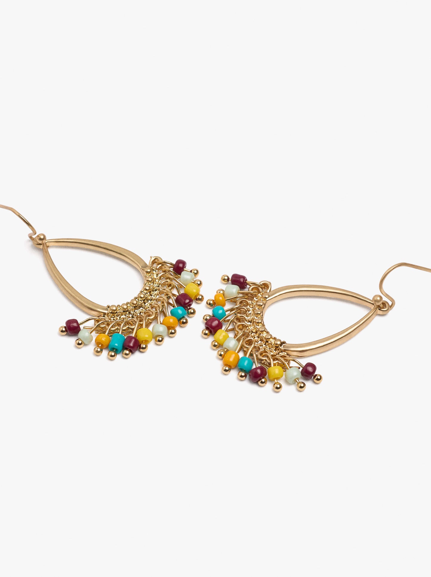 Drop Earrings With Beads