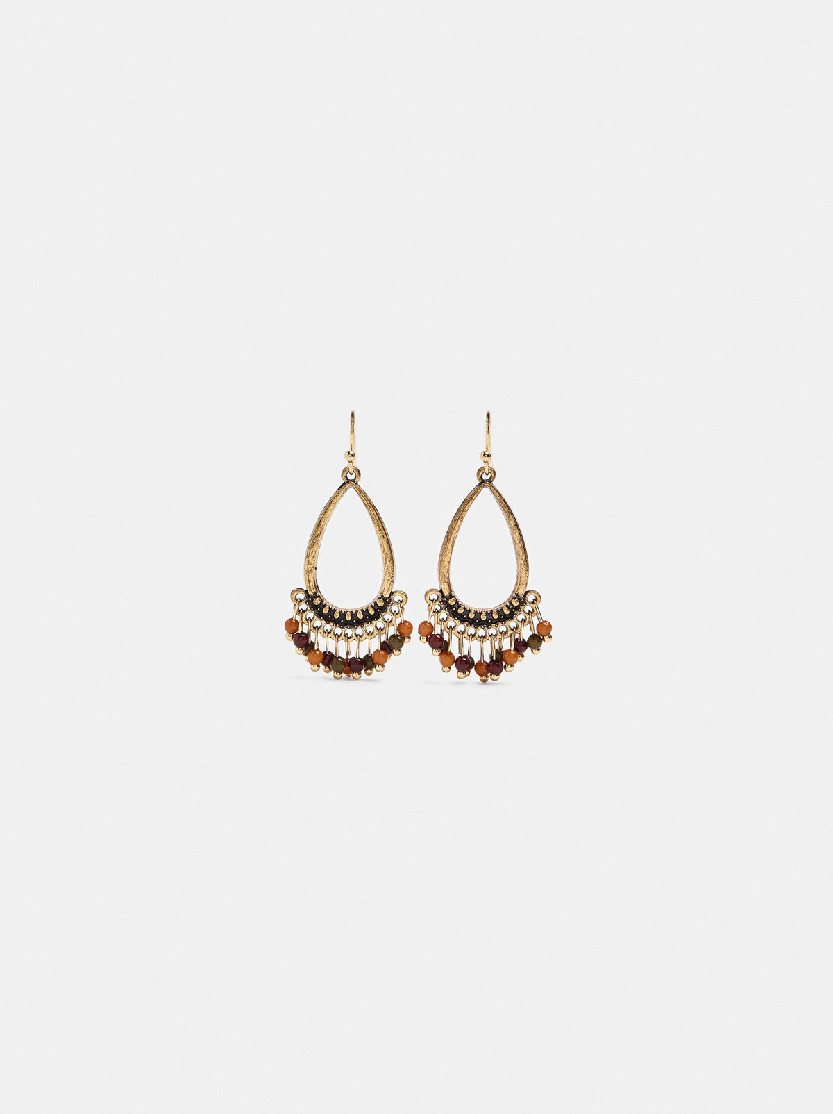 Drop Earrings With Beads