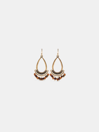 Drop Earrings With Beads