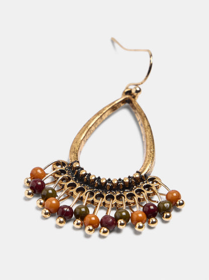 Drop Earrings With Beads