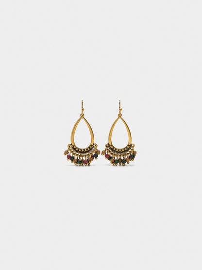 Drop Earrings With Beads