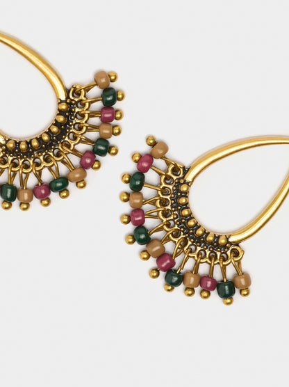 Drop Earrings With Beads