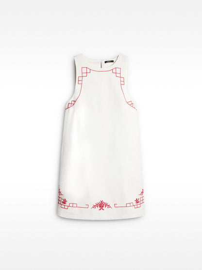 Short Dress With Embroidery