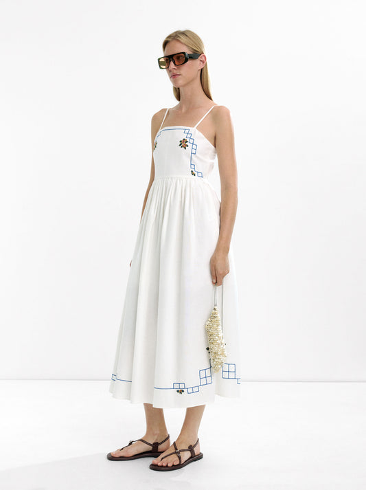 Long Dress With Embroidery