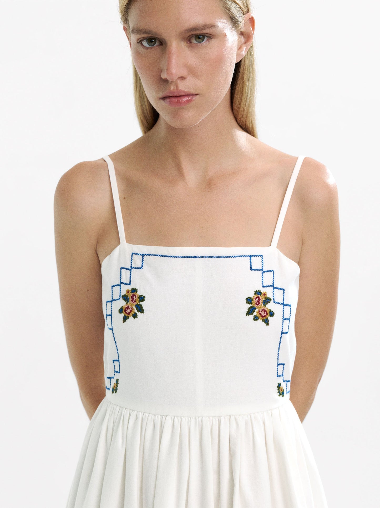 Long Dress With Embroidery