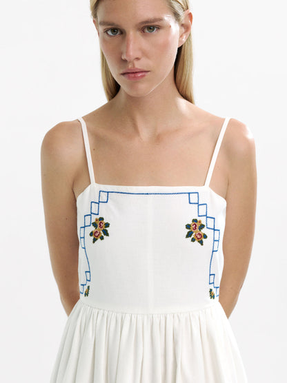 Long Dress With Embroidery