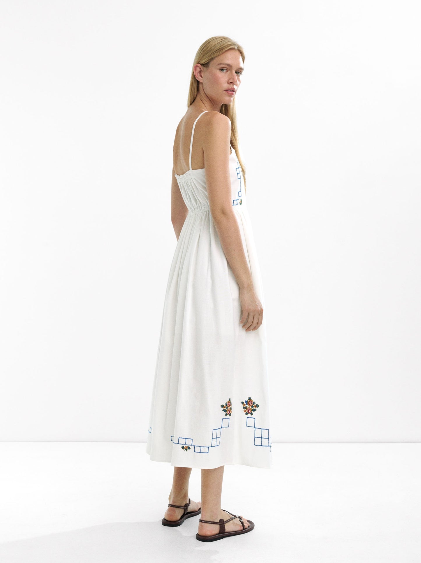 Long Dress With Embroidery