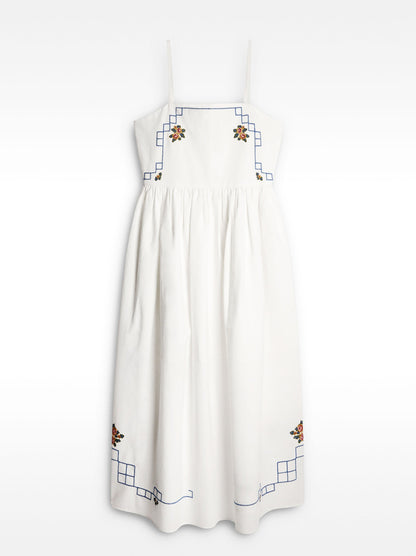 Long Dress With Embroidery