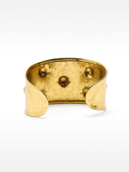 Open Rigid Bracelet With Embossing