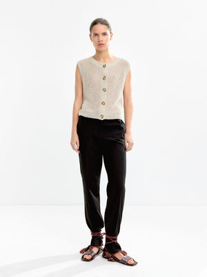 Knit Vest With Buttons