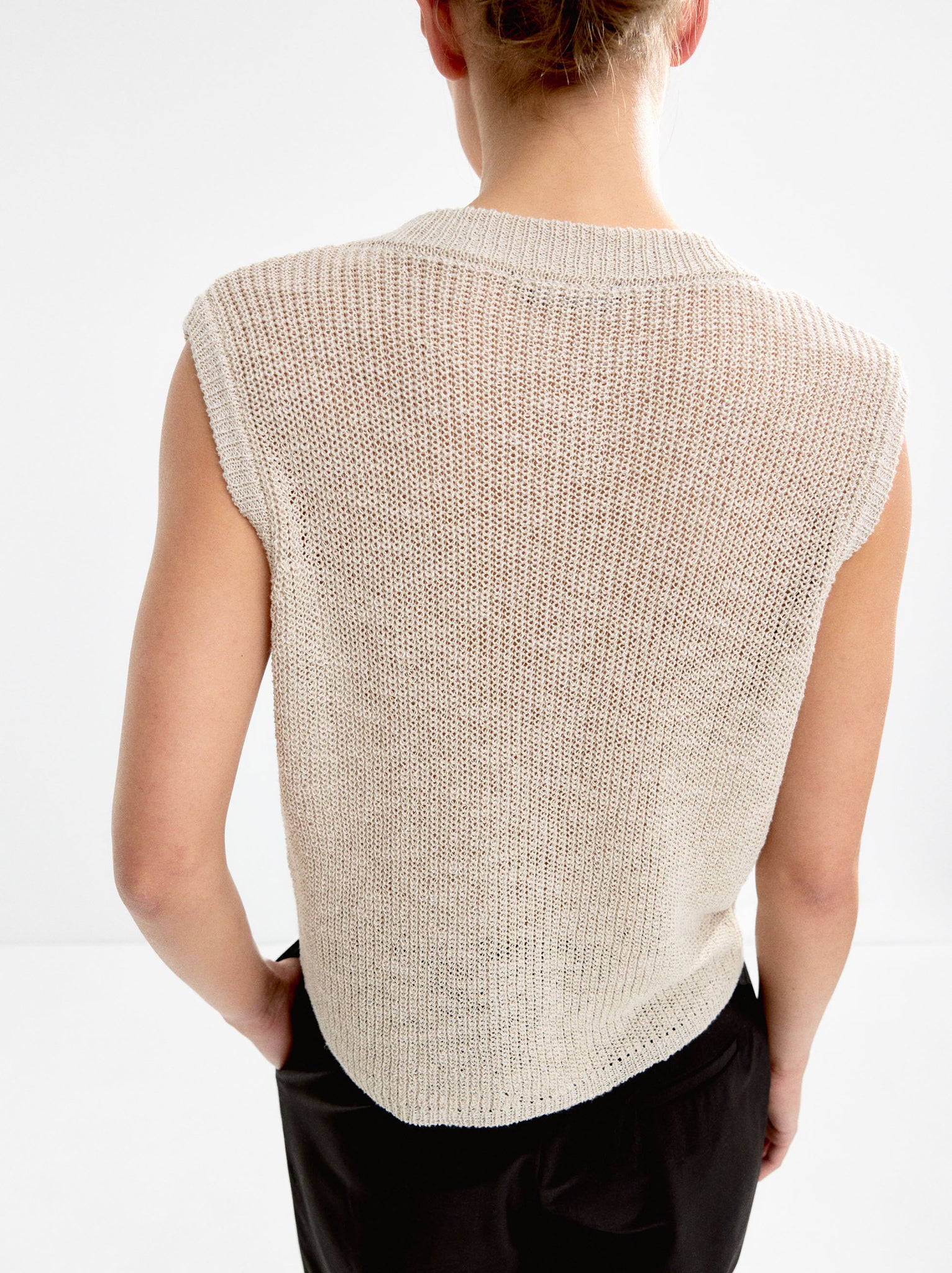 Knit Vest With Buttons