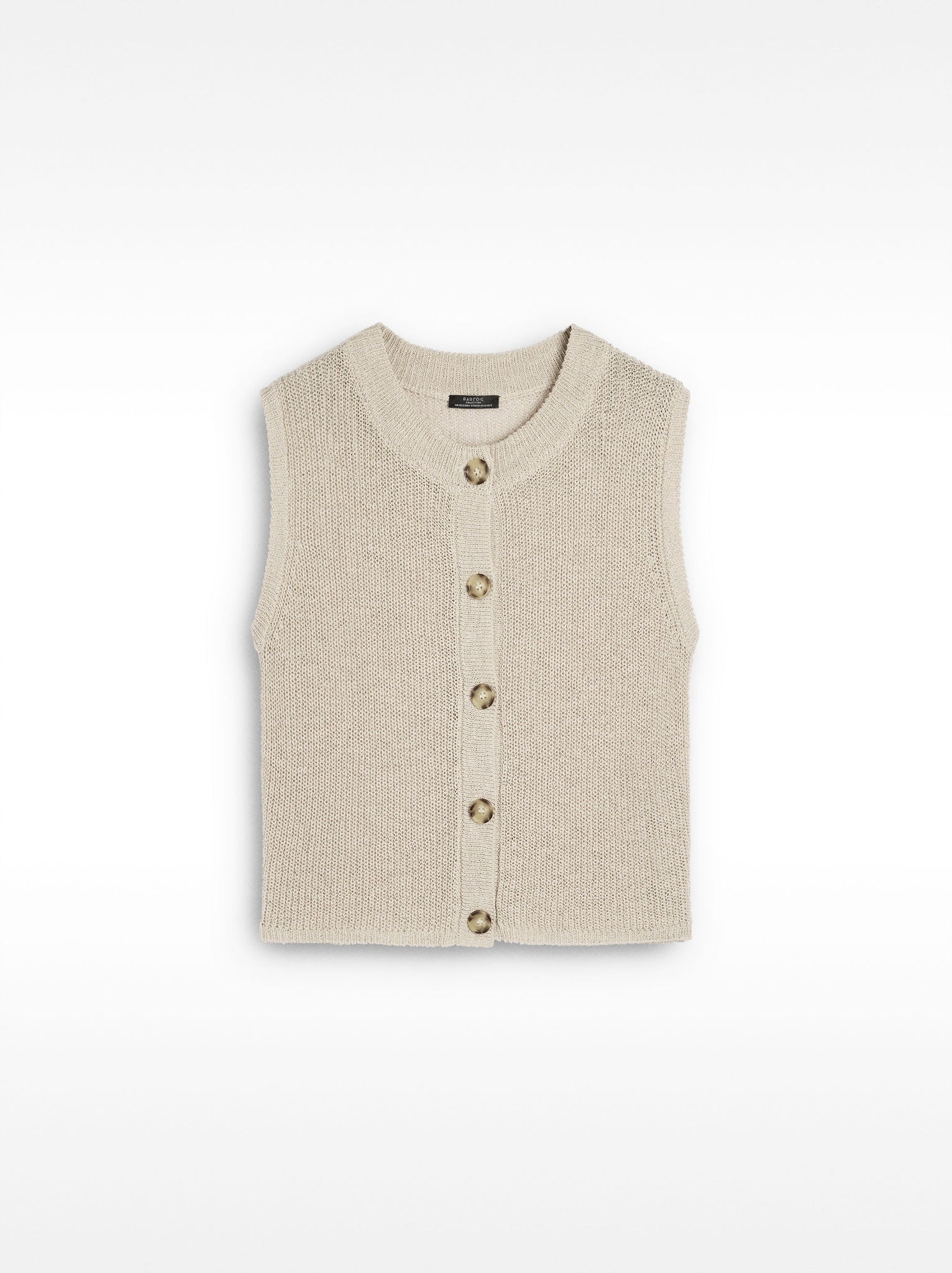 Knit Vest With Buttons