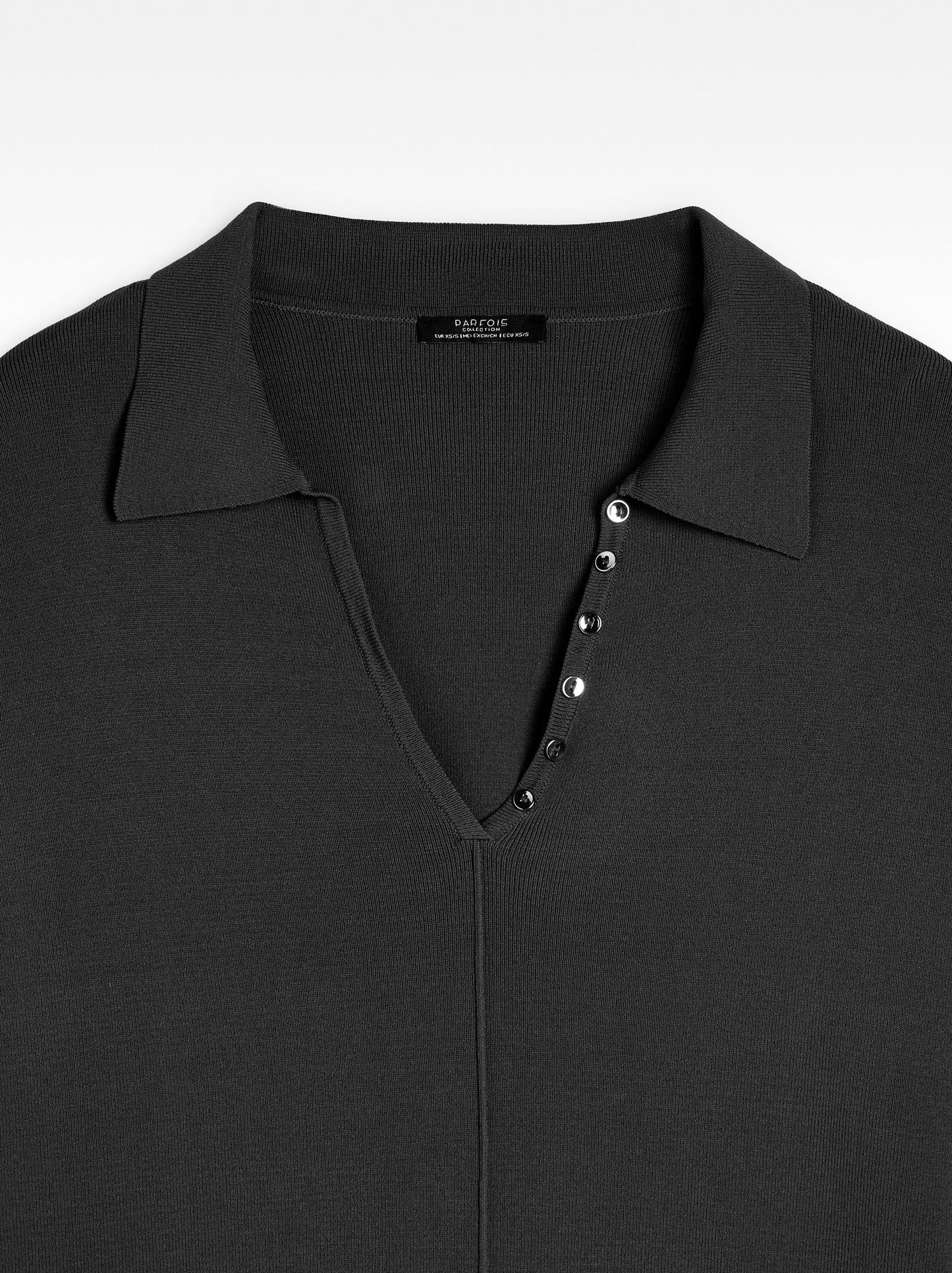 Knit Sweater With Polo Collar