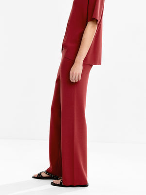 Elastic Waist Knit Trousers