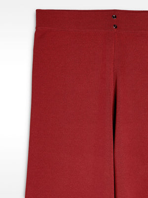 Elastic Waist Knit Trousers