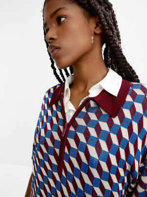 Patterned Knit Sweater