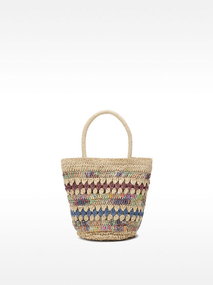 Handbag With Crossbody Strap Straw Effect