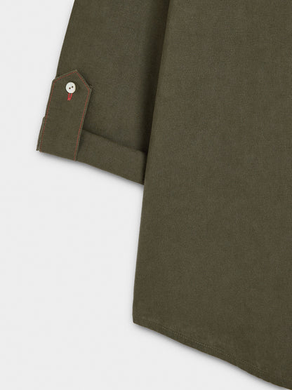 Linen-Blend Shirt With Pocket