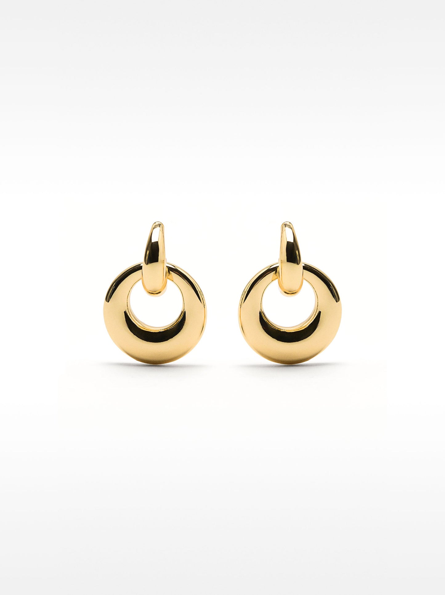 Open Gold Hoop Earrings