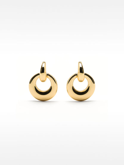 Open Gold Hoop Earrings