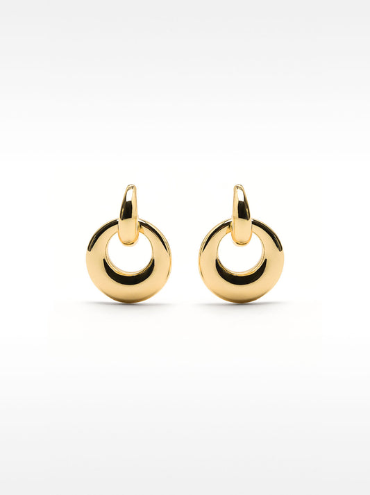 Open Gold Hoop Earrings