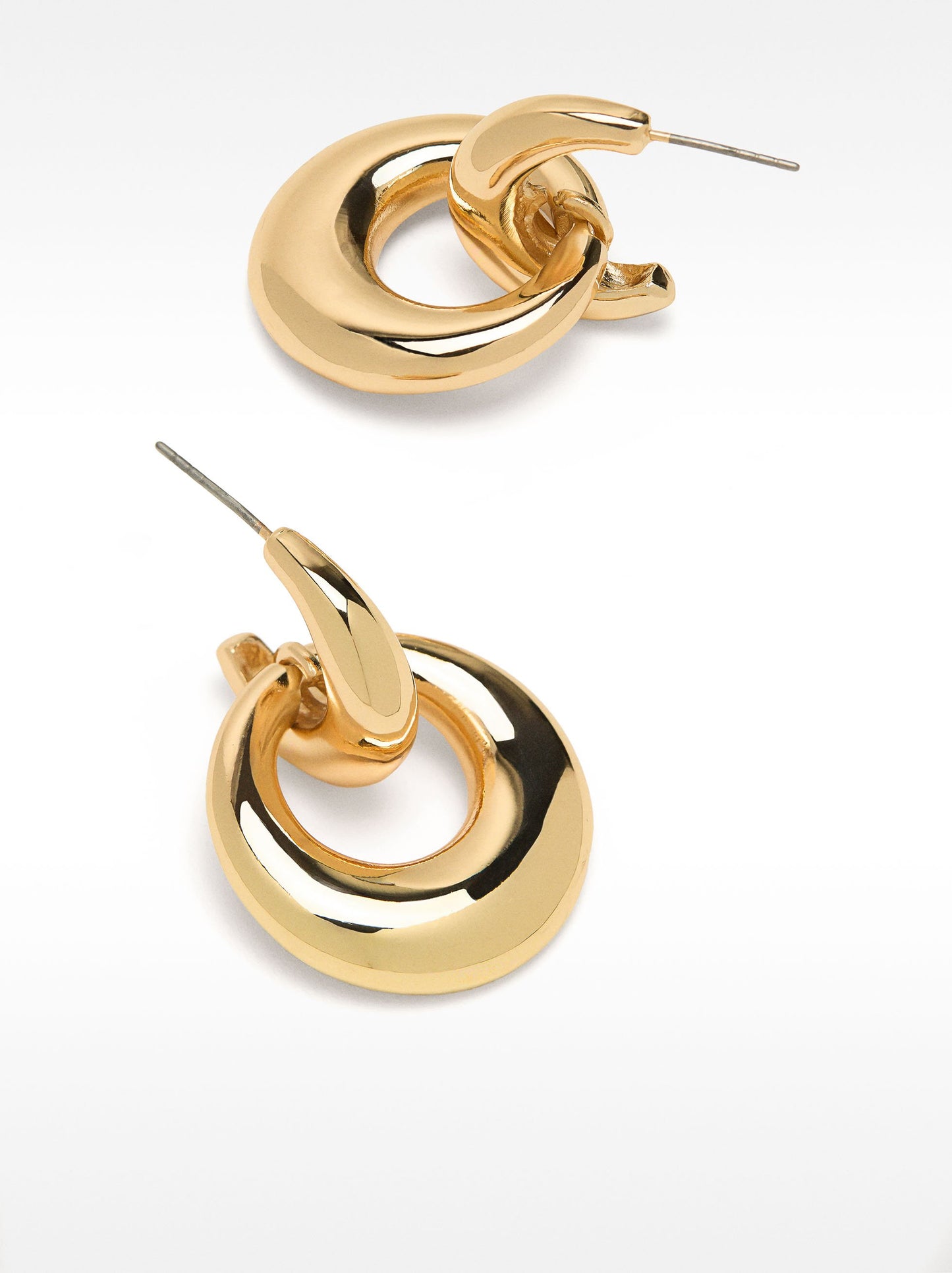 Open Gold Hoop Earrings