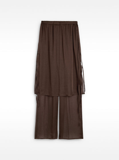 100% Silk Pants With Elastic Waistband